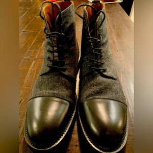 Taft Black leather / Fabric Jackboot